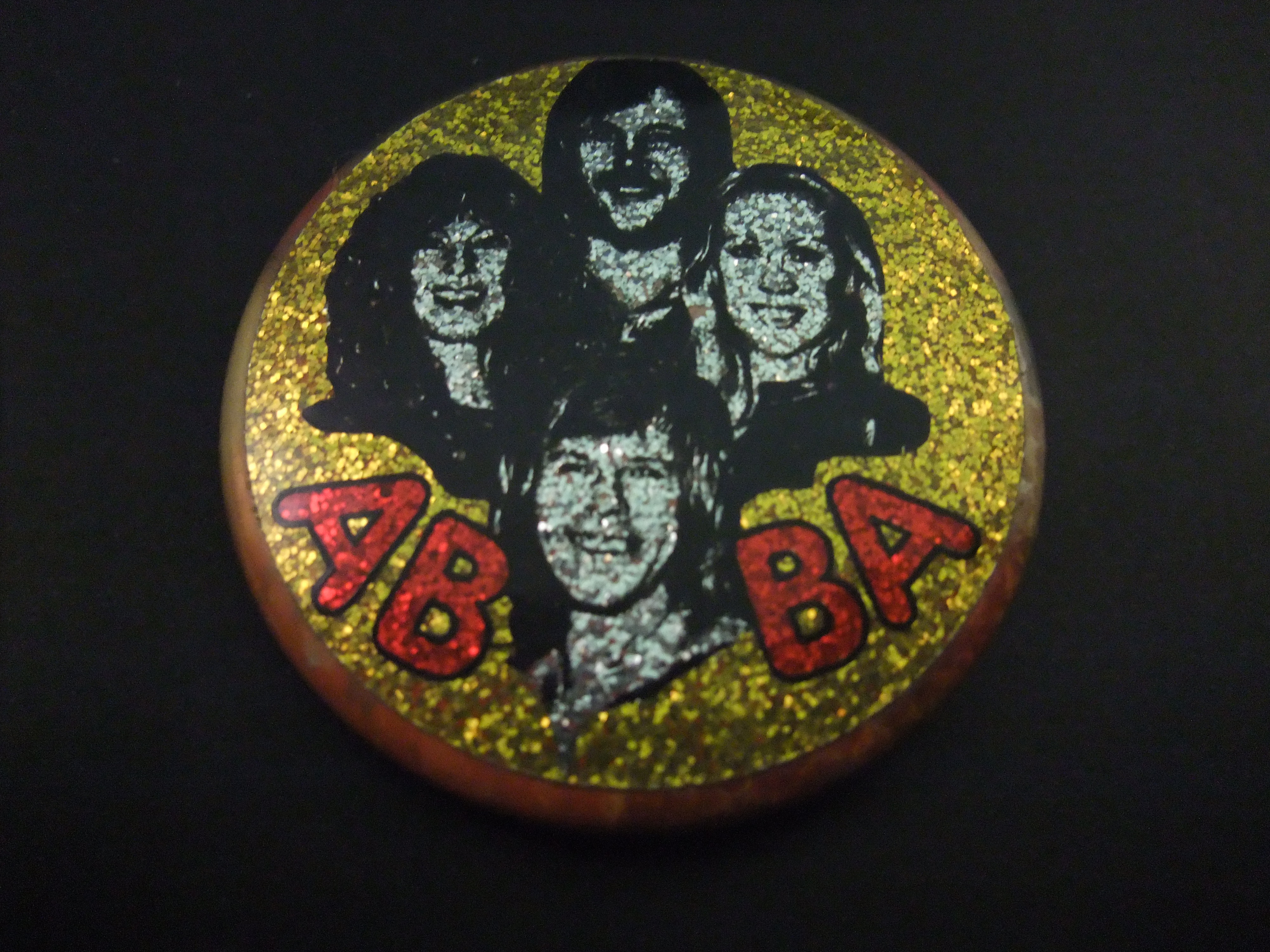 ABBA Zweedse popgroep leden van de groep, zwart-geel